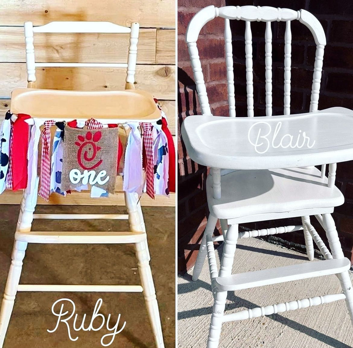Vintage high chair rental