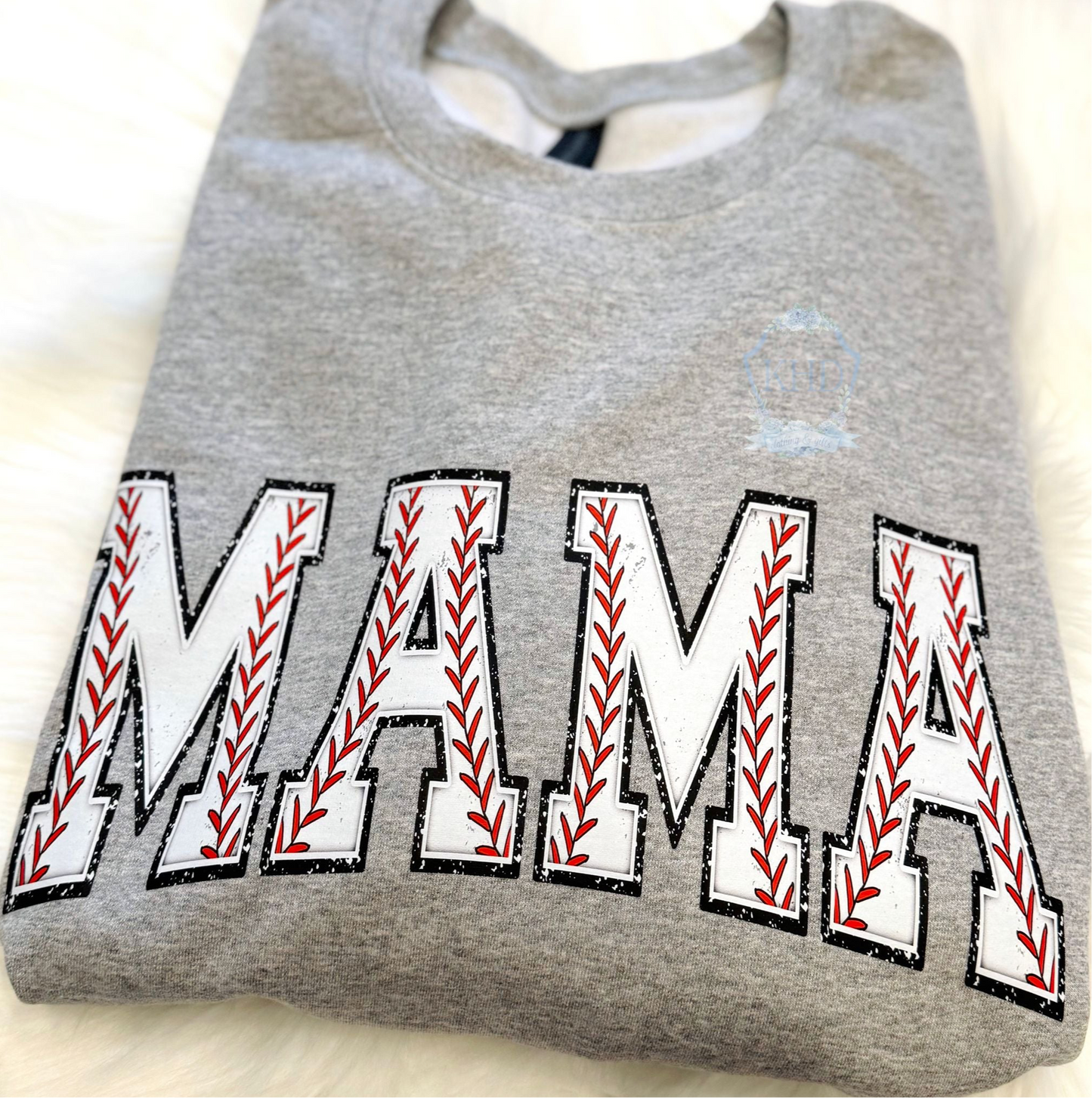 Glitter baseball mama