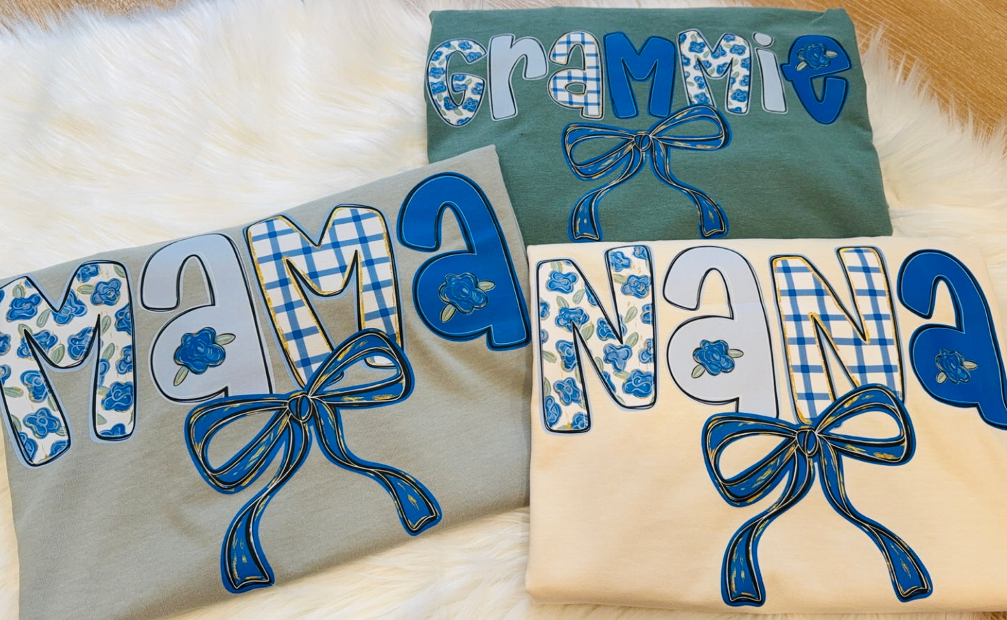 Custom Blue Floral