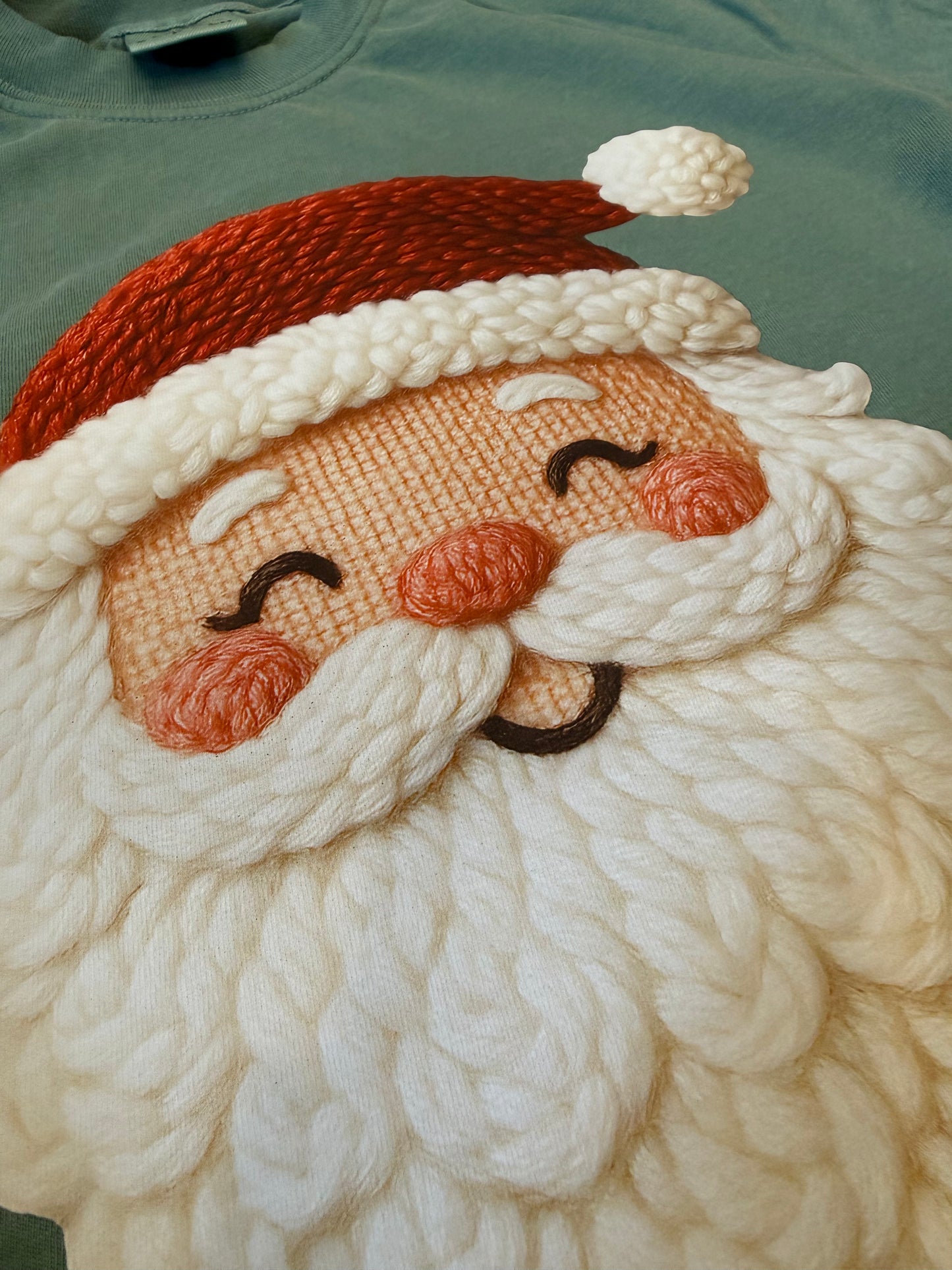 Faux yarn Santa
