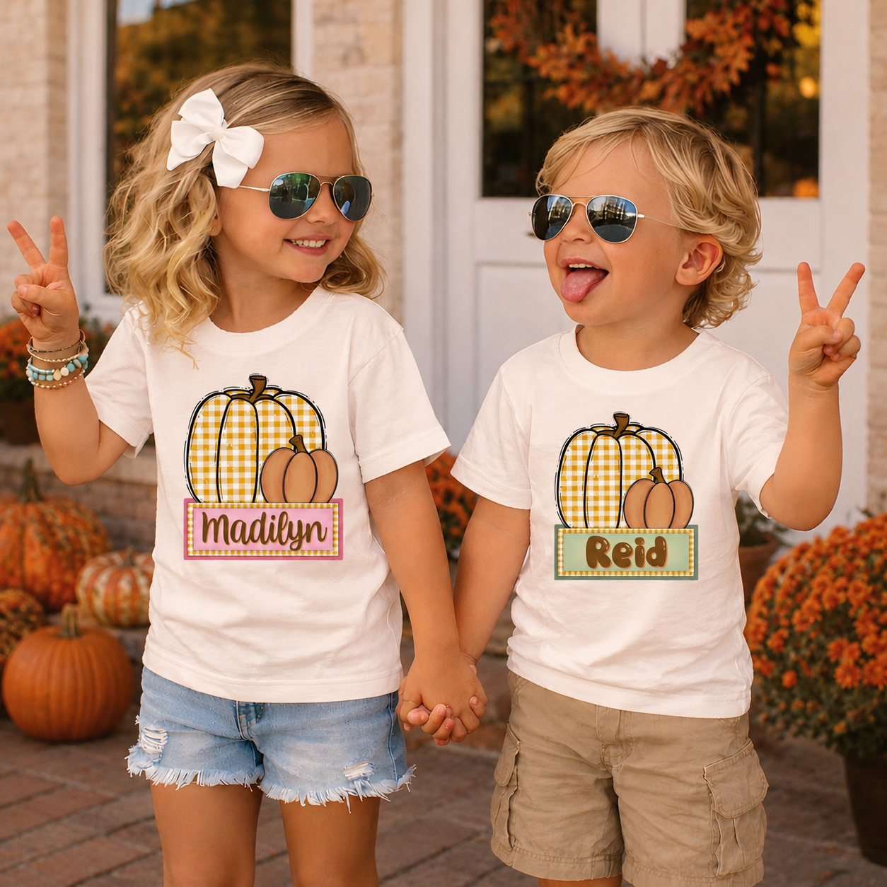 Plaid Pumpkins