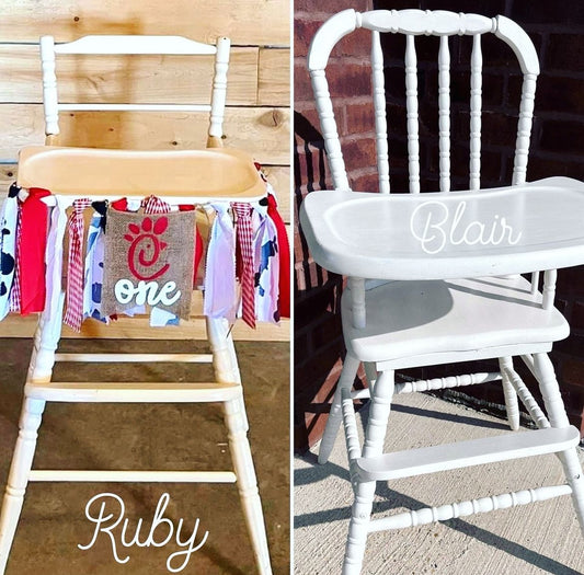 Vintage high chair rental