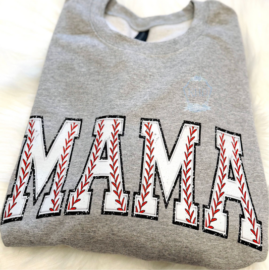 Glitter baseball mama