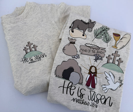 He is Risen - Front & back
