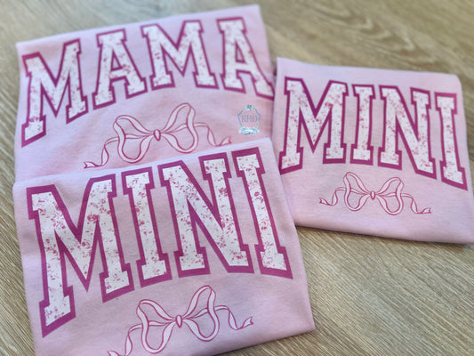 Pink Bow - Mama / Mini