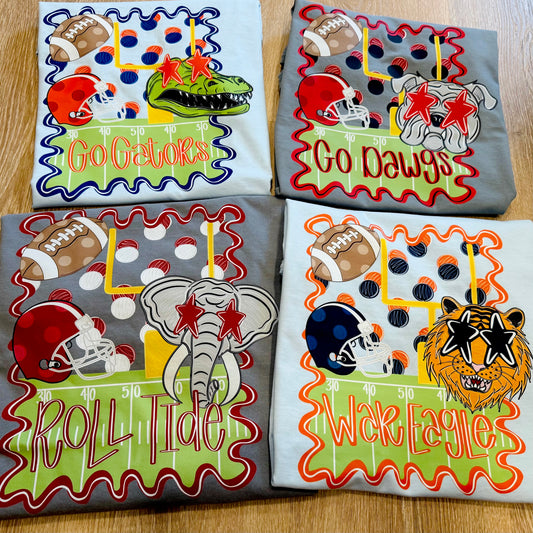 Preppy Football Tees