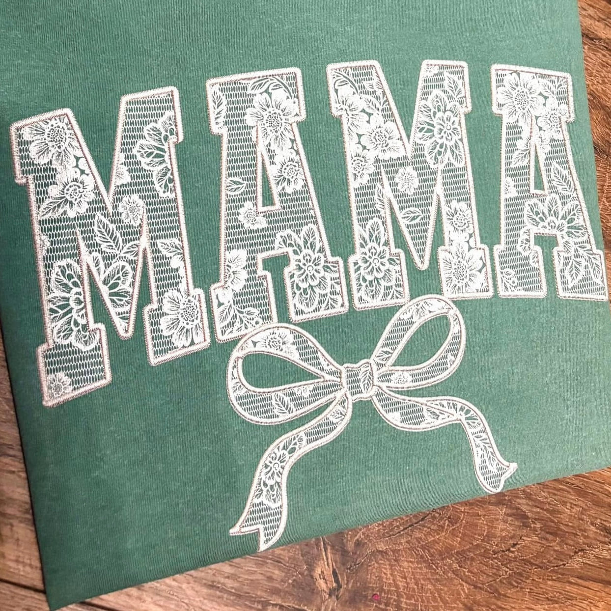 Mama - Faux lace shirt