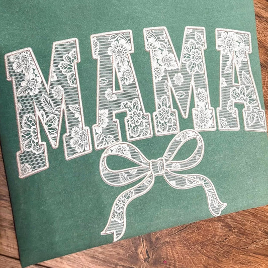 Mama - Faux lace shirt