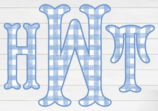 Gingham Monogram