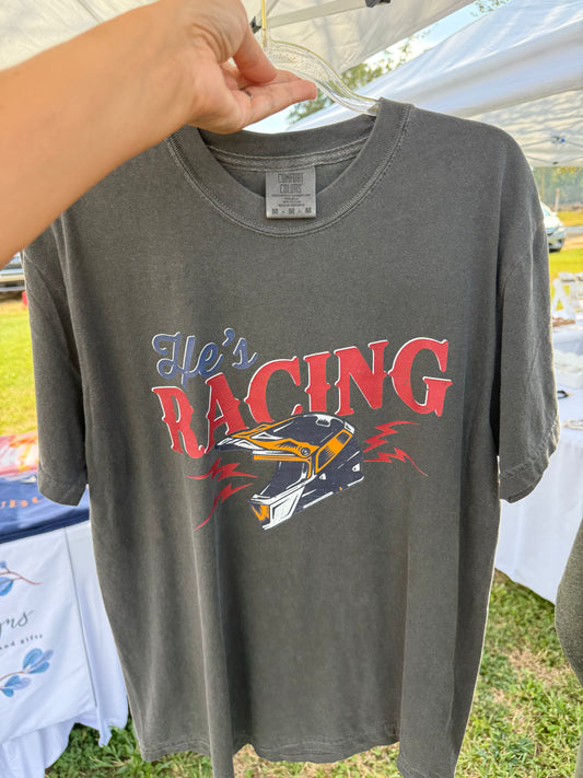 He’s racing - Size medium