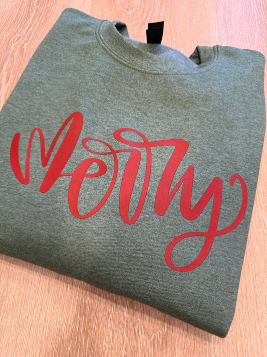 Hand Lettered Merry