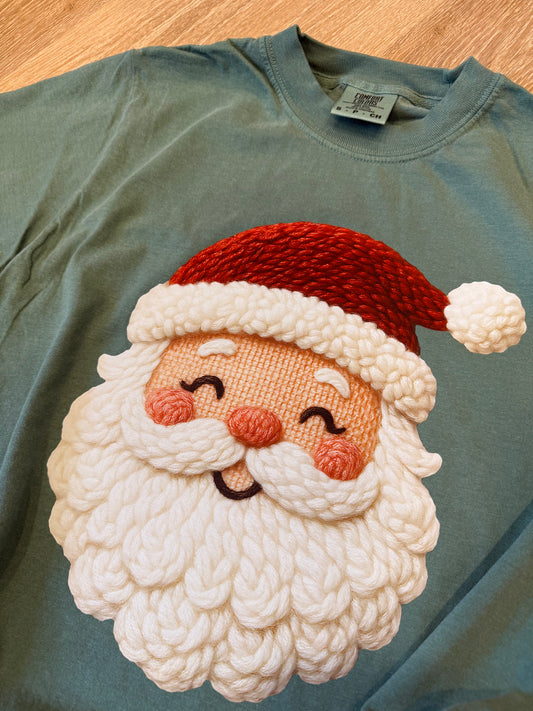 Faux yarn Santa