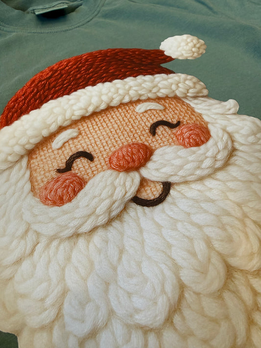Faux yarn Santa