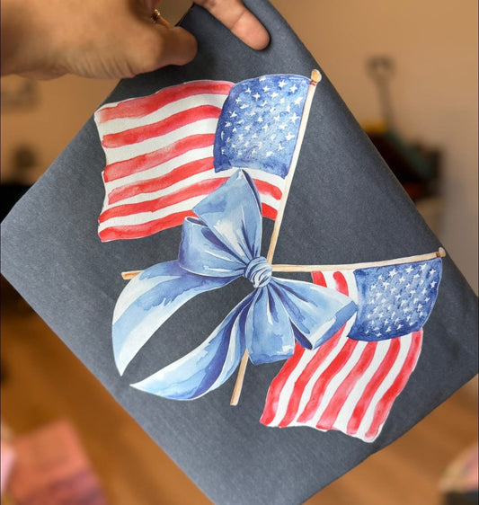 Denim American Flags