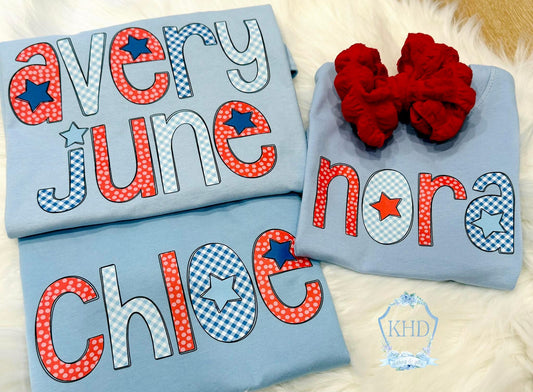 Patriotic Name Shirt