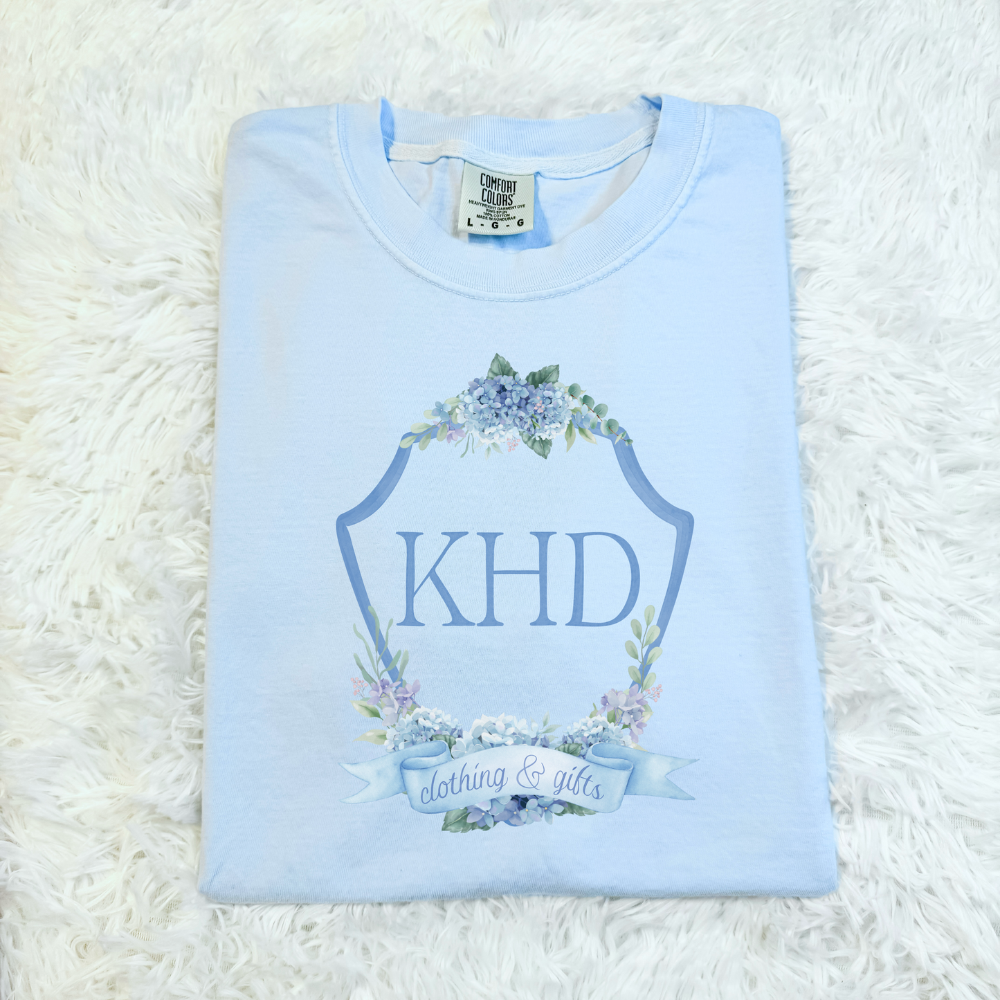 KH Designs logo shirts