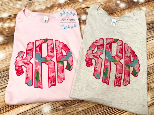 Adult Lilly monogram shirt